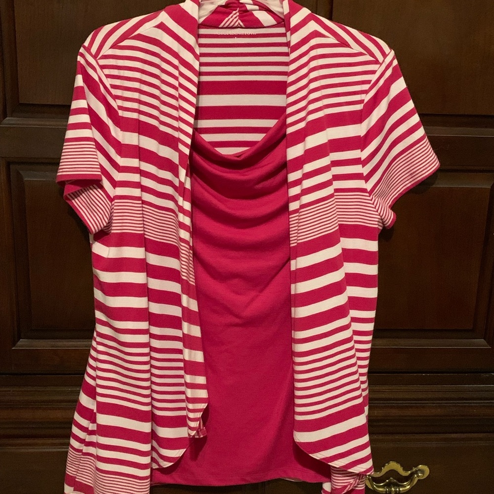 Croft and Barrow Short Sleeve Top - Large